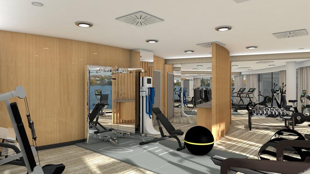 The Fontenay Hamburg Ngoại thất bức ảnh 3D rendering of a gym